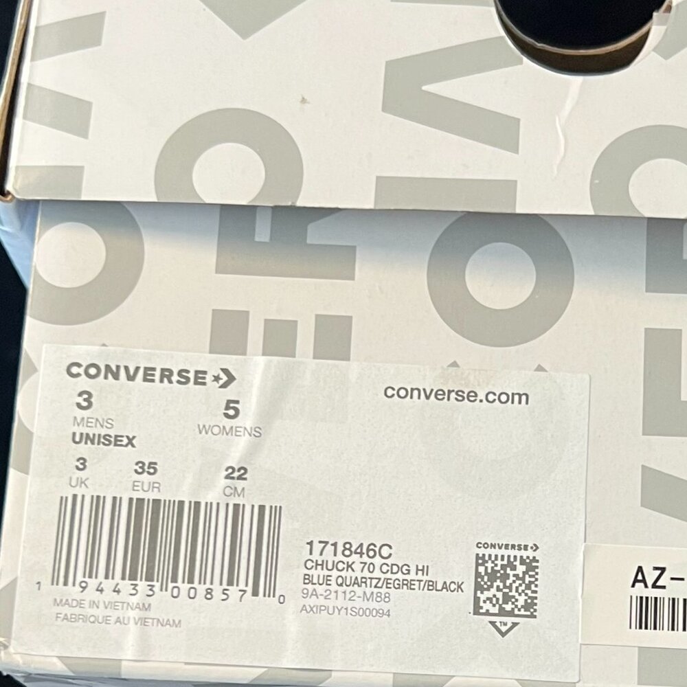 Comme des Garcons x Converse Sneakers NIM W5 - Picture 8 of 8
